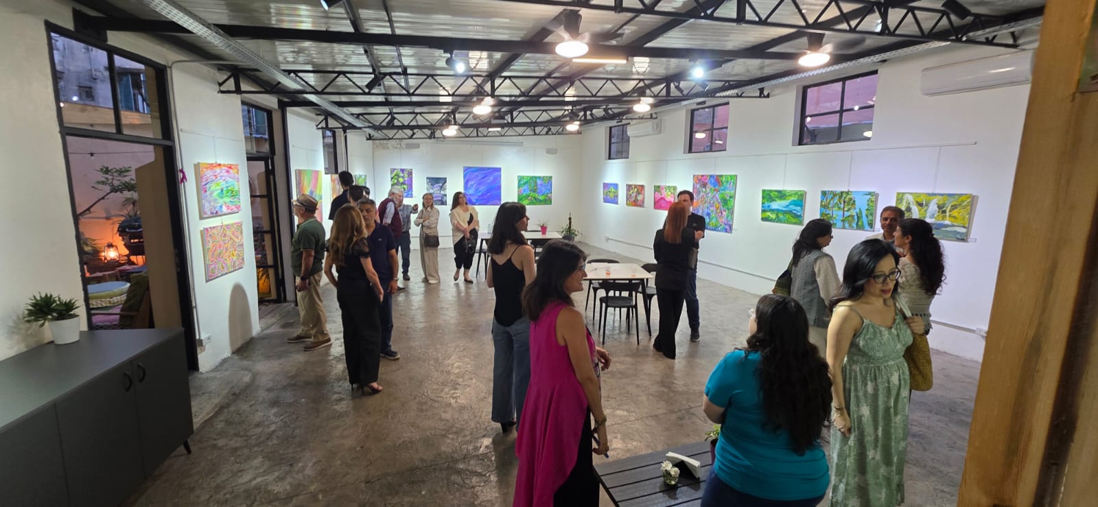 The Night Colour Found Its Voice: Fares Sultan's First Solo Exhibition Opens to a Full House at D.Space