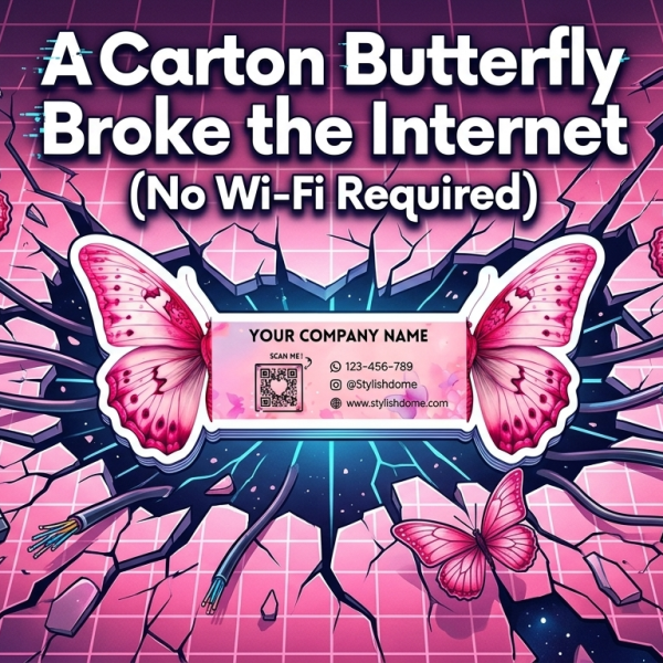 A Carton Butterfly Broke the Internet (No Wi-Fi Required)